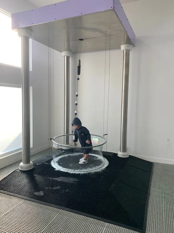 Bubble Monster exhibit in a water and bubbles gallery