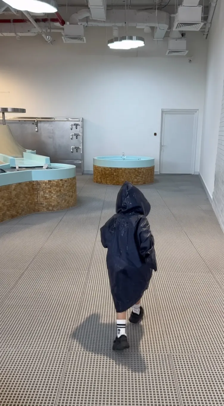Giant interactive water table at Xdistrikt
