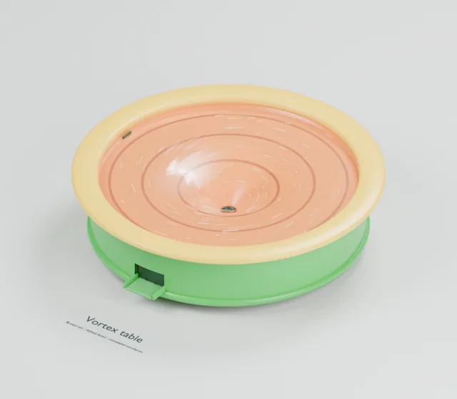 Vortex Table water table concept, perspective render